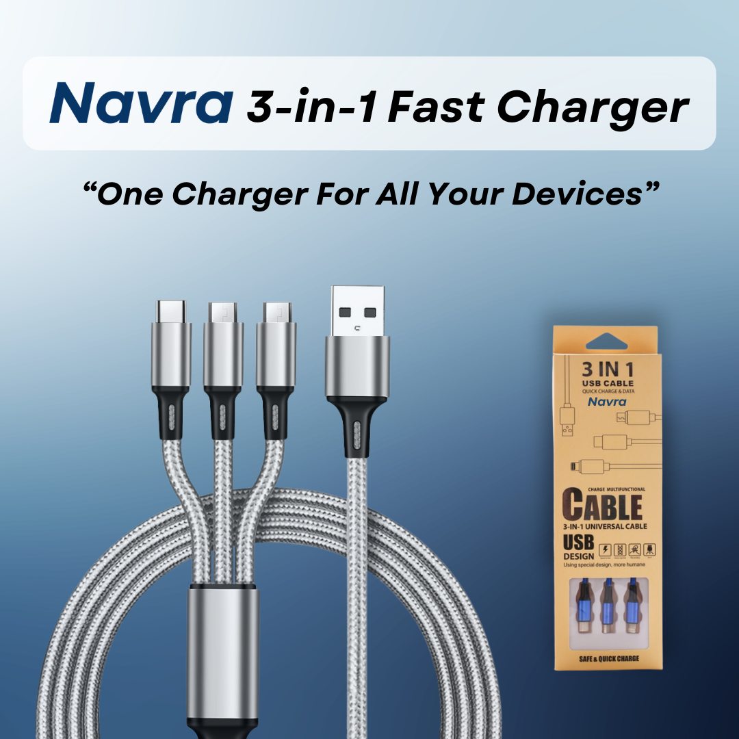 Navra 3-in-1 Fast Charger